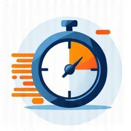 Icône de livraison le jour même représentant une horloge rapide